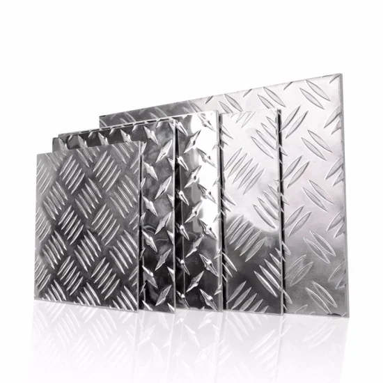 Embossed Aluminium Five Bar Brighten Surface Aluminum Sheets Chequer Plate