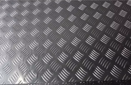 1100 1050 1060 3003 Embossed Aluminum/Aluminium Checkered Sheet with Five Bar